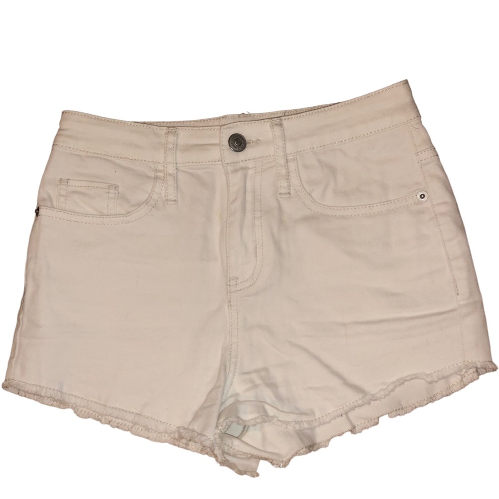 WILD FABLE 00 white high wasted shorts ripped at the bottom